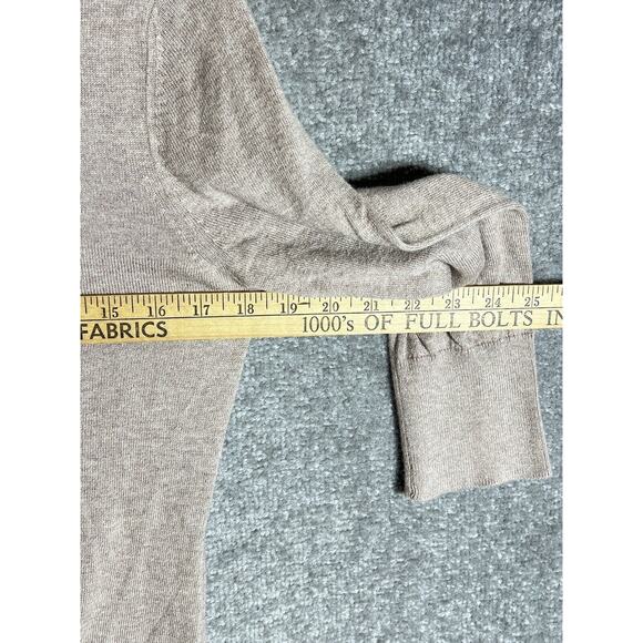 Banana Republic Knit Ruffle Ribbed‎ Pullover Sweater Womens Medium 3/4 Sleeve - Picture 14 of 15